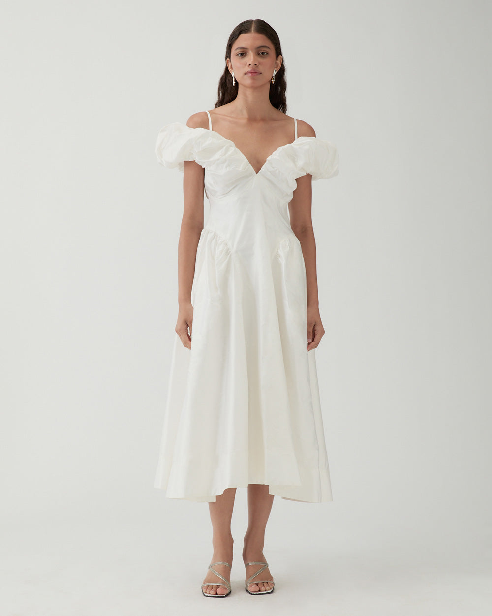 rejina pyo Erin Dress Silk Off-White