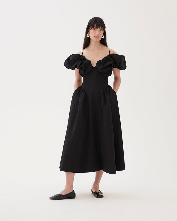 Rejina Pyo Erin Dress Taffeta Black