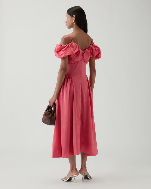 Rejina Pyo Erin Dress Viscose Blend Taffeta Pink