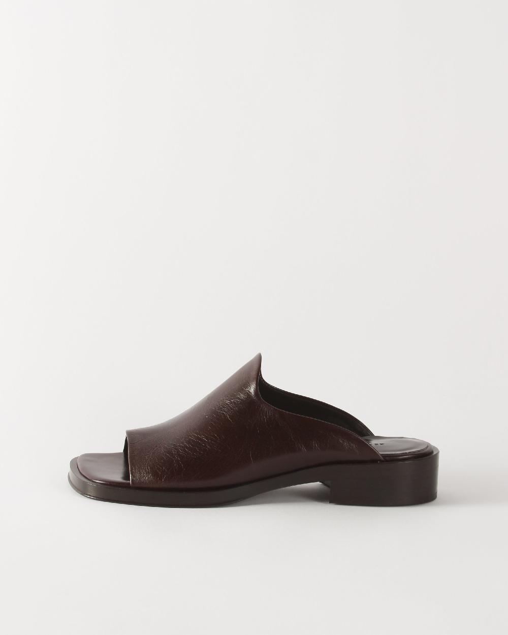 rejina pyo Flat Mule Leather Brown