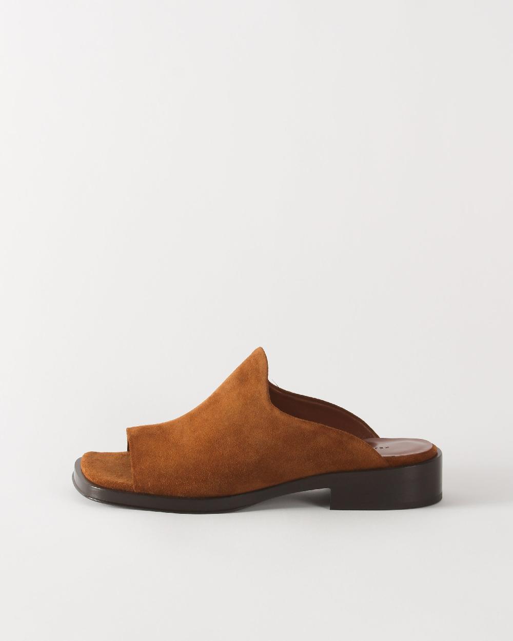 rejina pyo Flat Mule Suede Tan