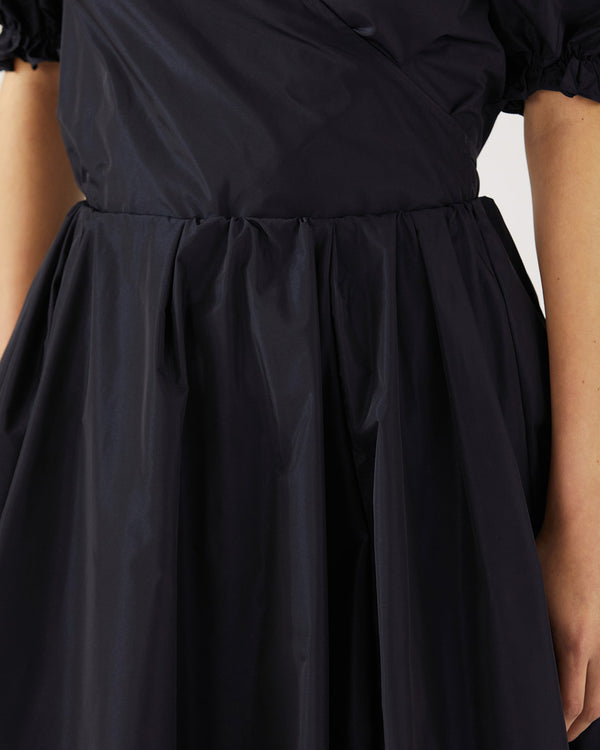 Rejina Pyo Flora Skirt Recycled Blend Taffeta Navy