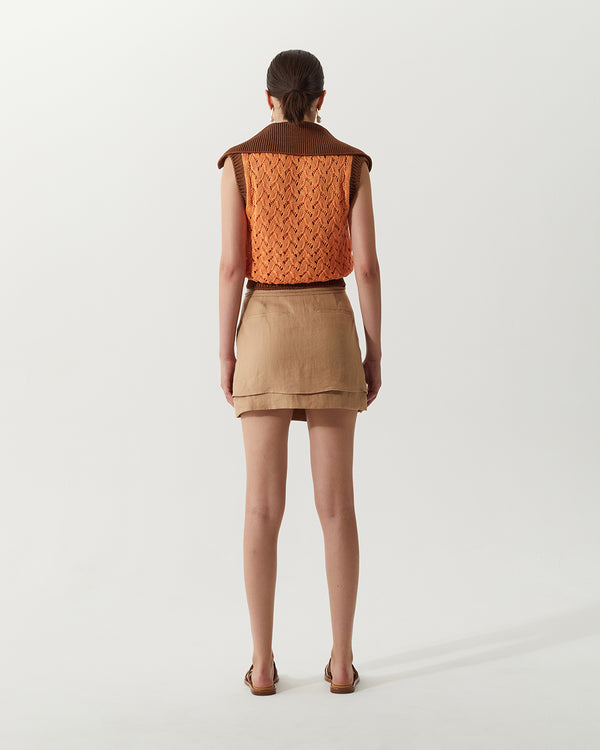 Rejina Pyo Freja Skirt Linen Beige