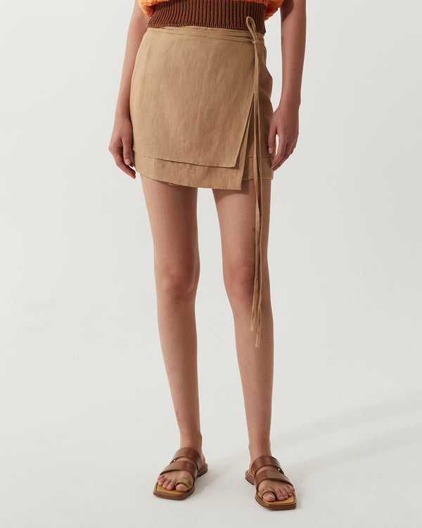 Rejina Pyo Freja Skirt Linen Beige