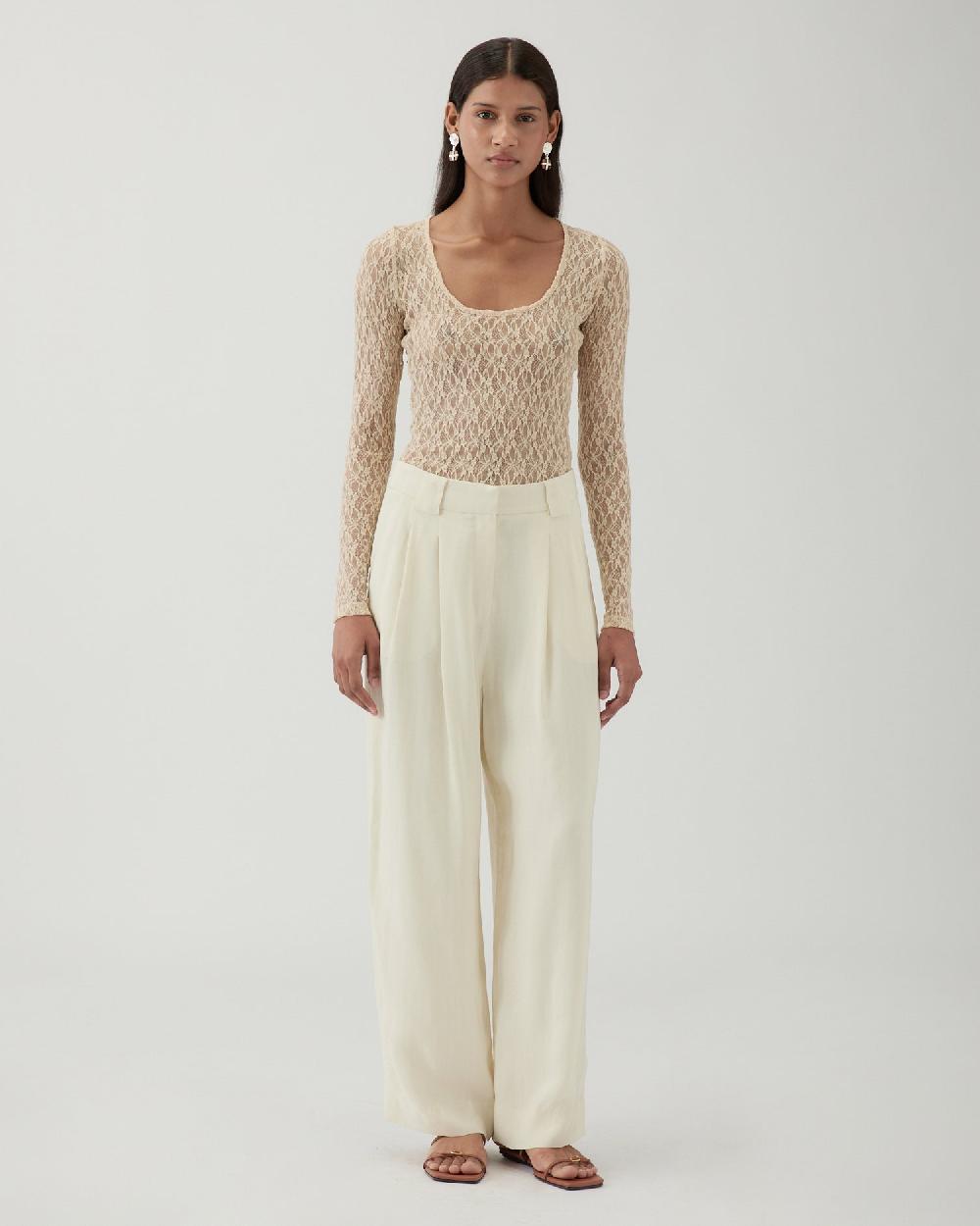 rejina pyo Freya Trousers Viscose Off-White