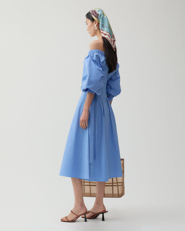 Rejina Pyo Greta Dress Organic Cotton Blue