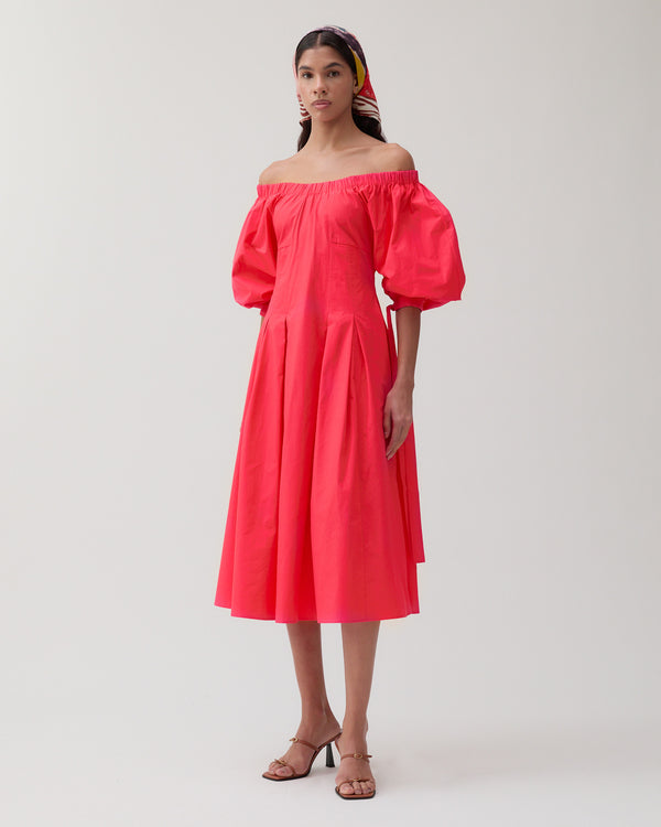 Rejina Pyo Greta Dress Organic Cotton Red