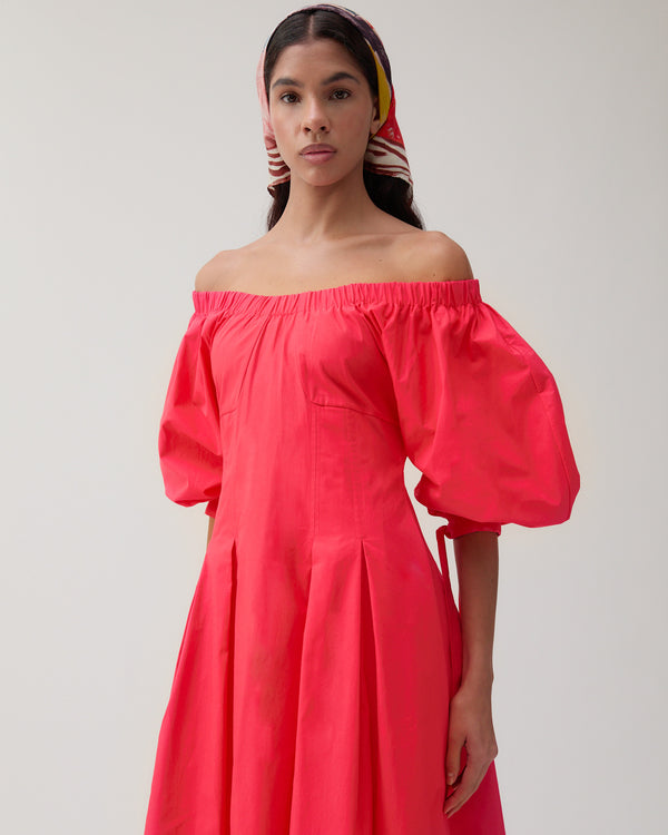 Rejina Pyo Greta Dress Organic Cotton Red