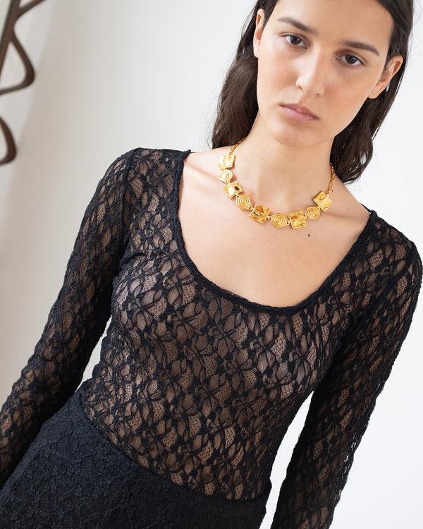 Rejina Pyo Hadley Top Lace Black