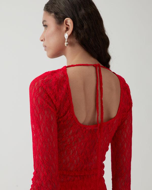 Rejina Pyo Hadley Top Lace Red