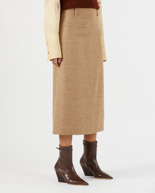 Rejina Pyo Ines Skirt Alpaca Wool Blend Speckle