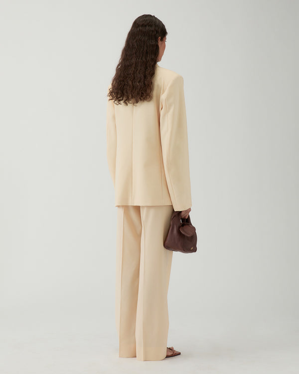 Rejina Pyo Isla Blazer Wool Blend Suiting Butter