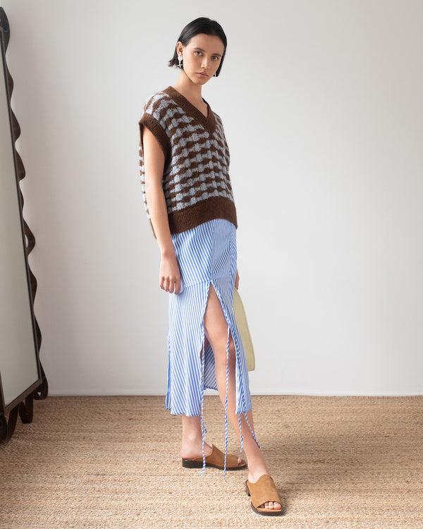 Rejina Pyo Jamie Vest Alpaca Blend Blue