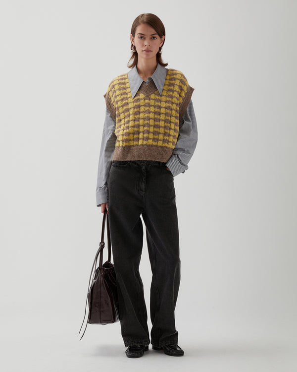 Rejina Pyo Jamie Vest Alpaca Blend Yellow