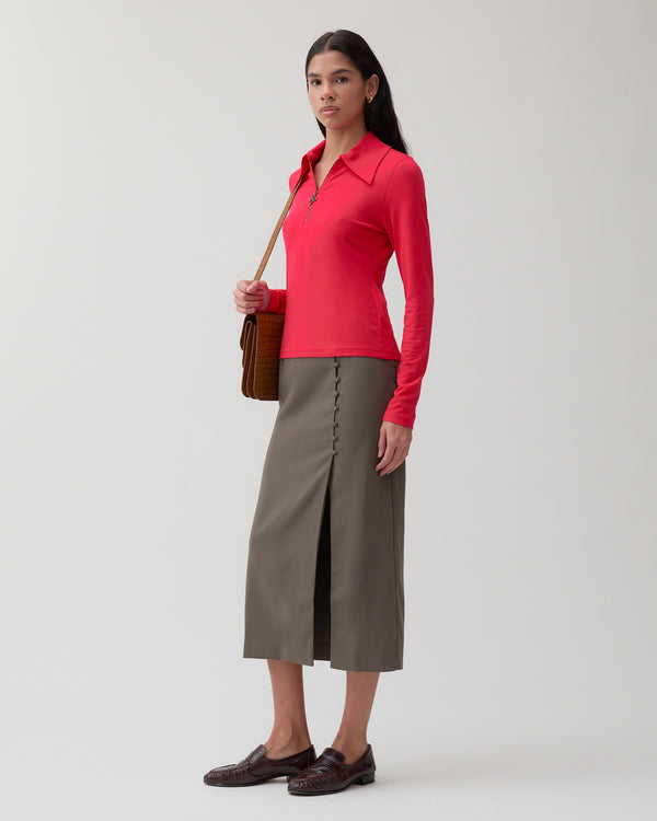 Rejina Pyo Jasmine Top Jersey Red