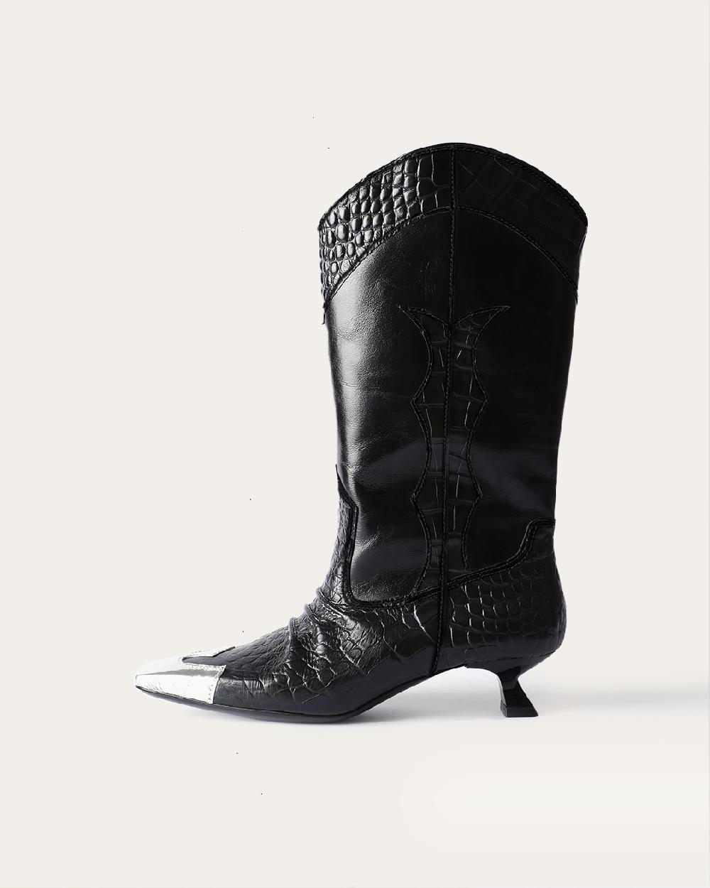 rejina pyo Jessie Boots Leather Black