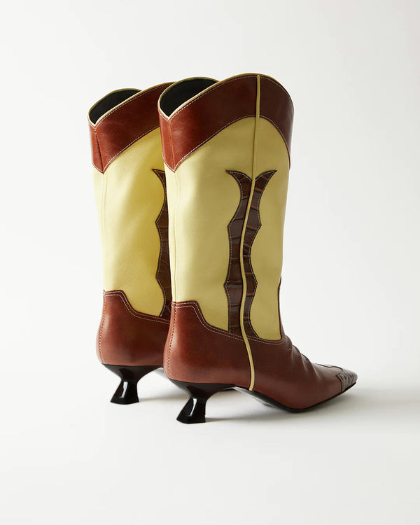 Rejina Pyo Jessie Boots Leather Butter Yellow