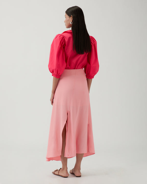Rejina Pyo Joey Skirt Crepe Viscose Pink