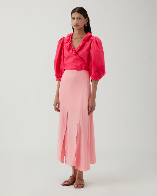 Rejina Pyo Joey Skirt Crepe Viscose Pink