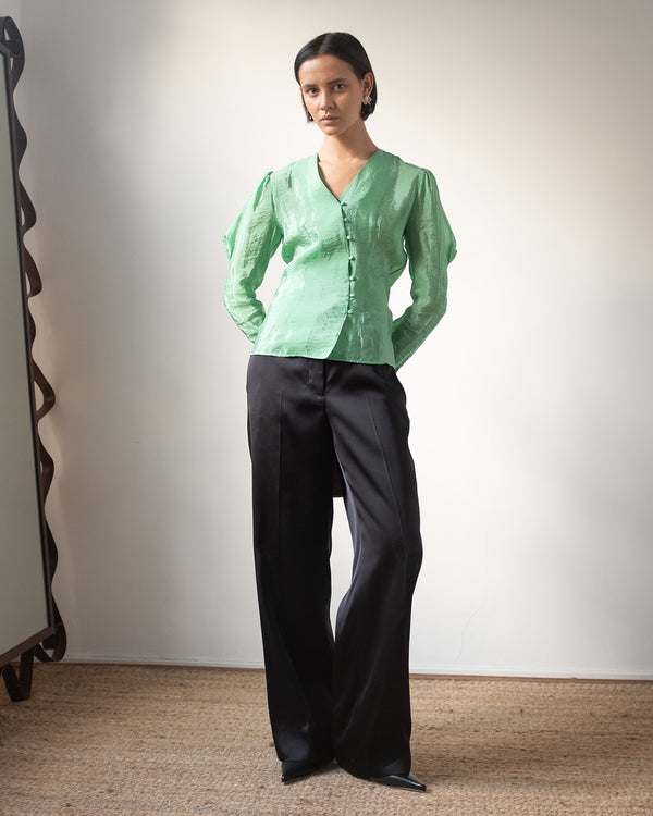 Rejina Pyo Julie Blouse Viscose Blend Jade