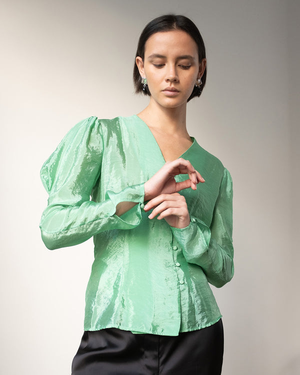 Rejina Pyo Julie Blouse Viscose Blend Jade