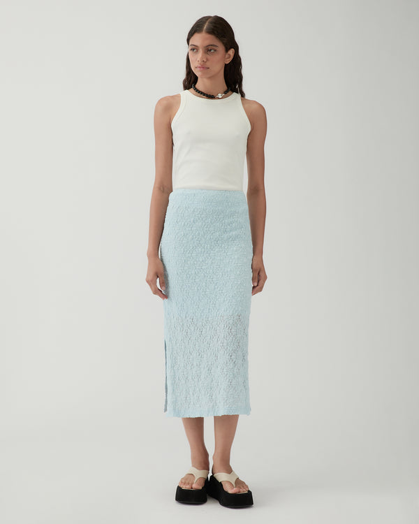 Rejina Pyo Justine Skirt Lace Floral Blue