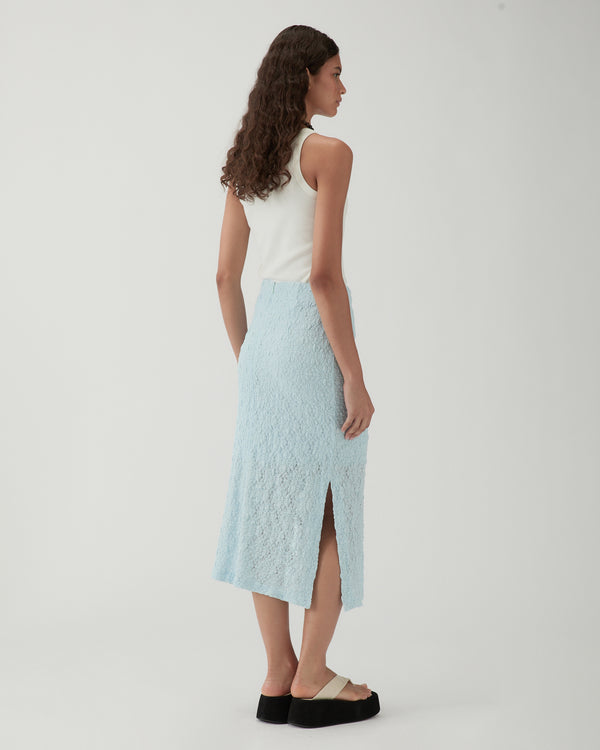 Rejina Pyo Justine Skirt Lace Floral Blue