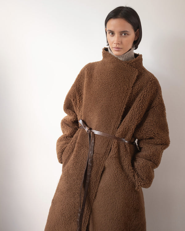 Rejina Pyo Kayla Coat Shearling Brown