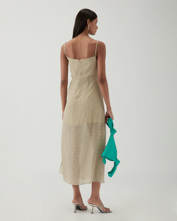 Rejina Pyo Kennedy Dress Check Green