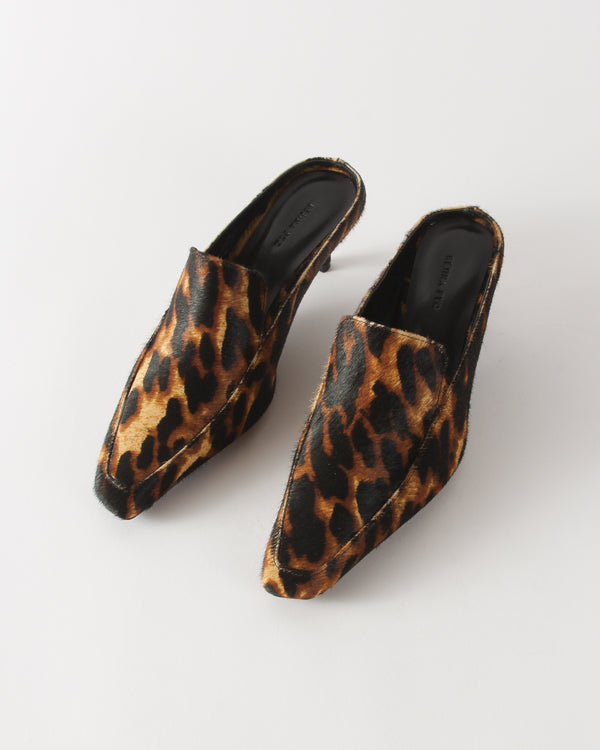 Rejina Pyo Kitten Mule Pony Print Leopard