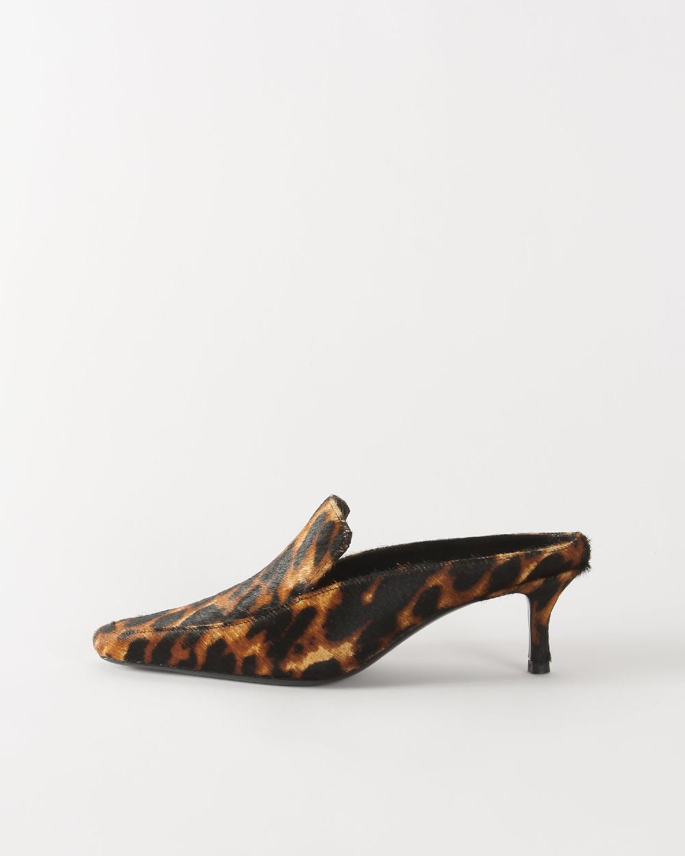 rejina pyo Kitten Mule Pony Print Leopard