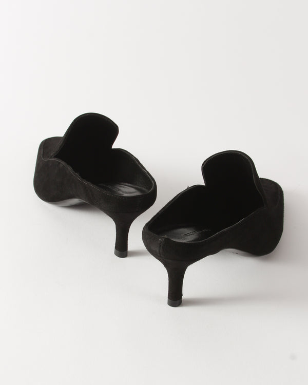 Rejina Pyo Kitten Mule Suede Black