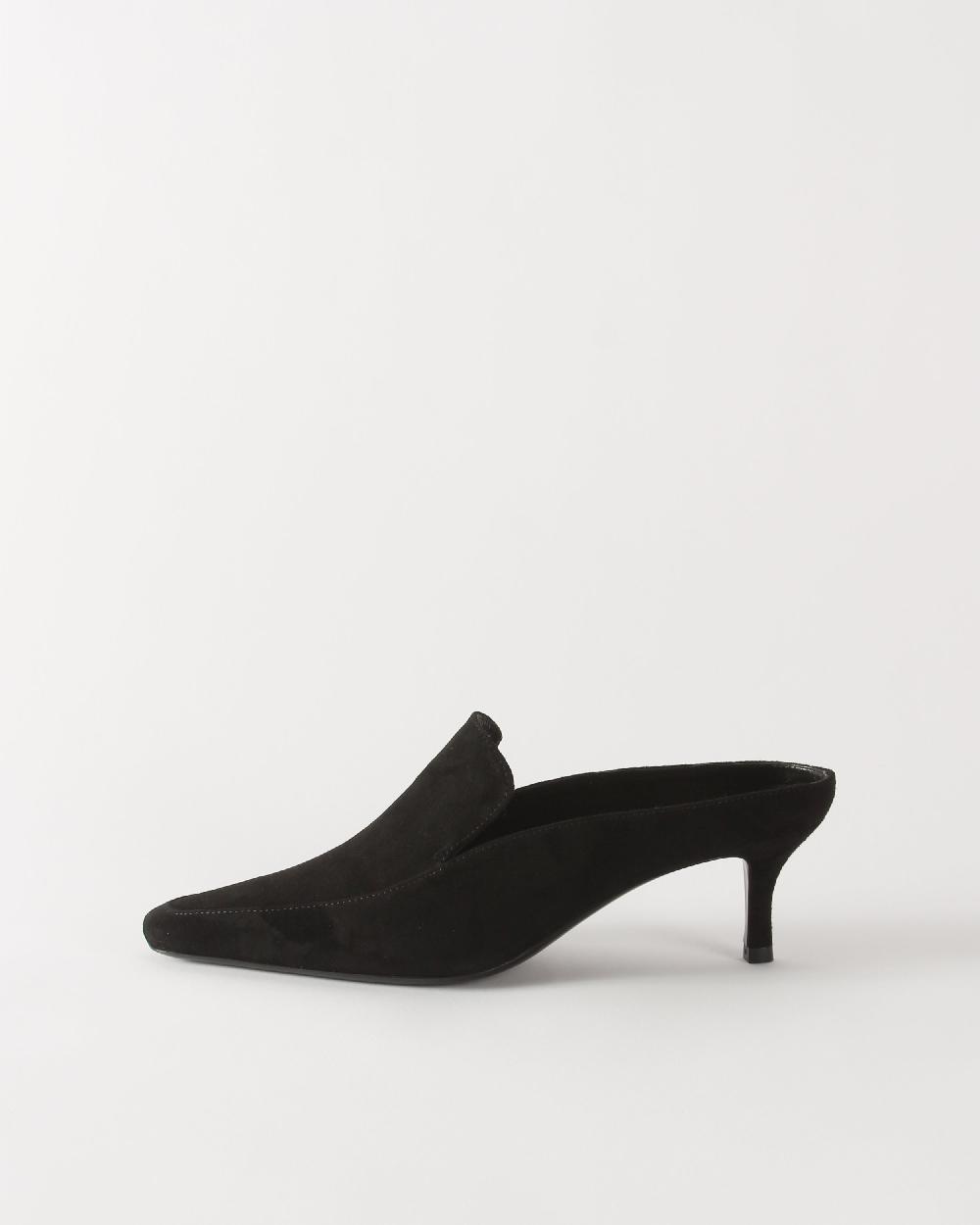 rejina pyo Kitten Mule Suede Black