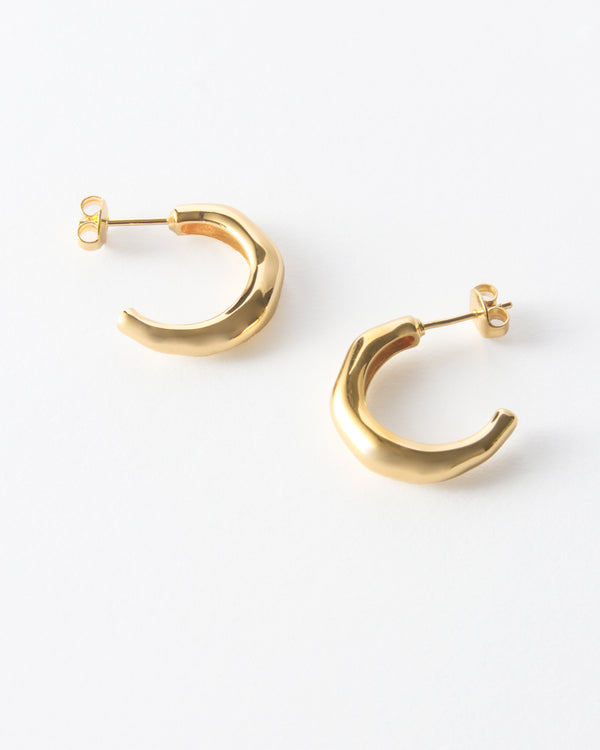 Rejina Pyo Large Hoops Gold Plated