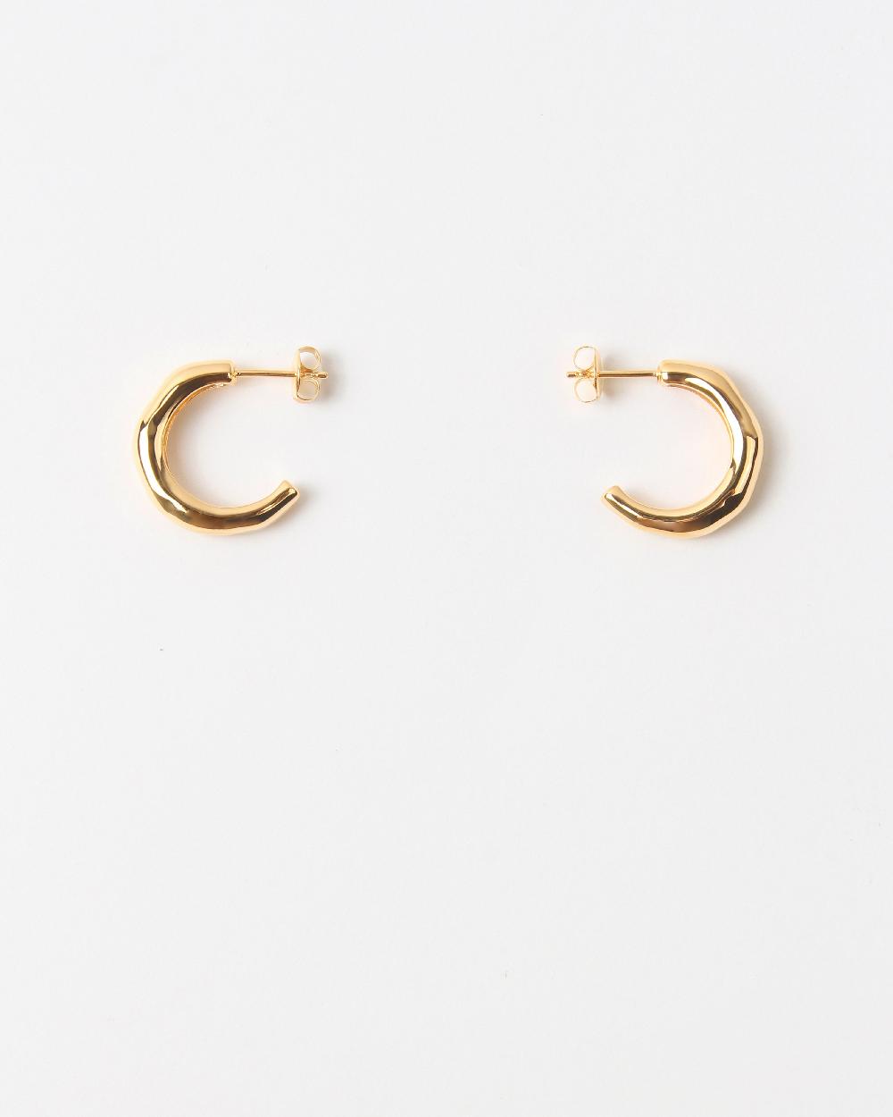 rejina pyo Large Hoops Gold Plated