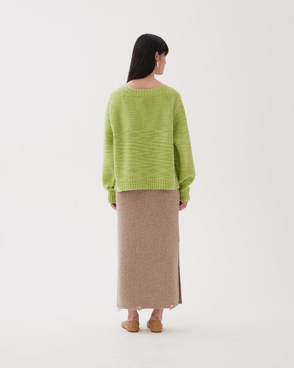 Rejina Pyo Leanne Skirt Alpaca Oat