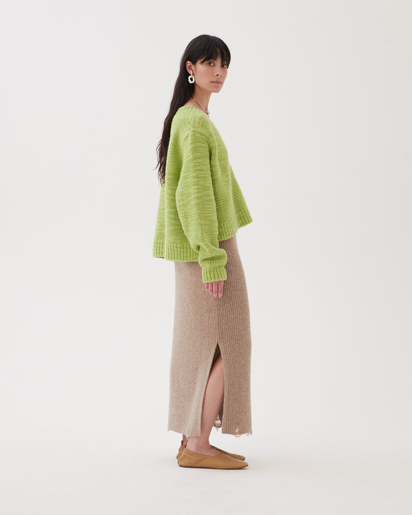 Rejina Pyo Leanne Skirt Alpaca Oat