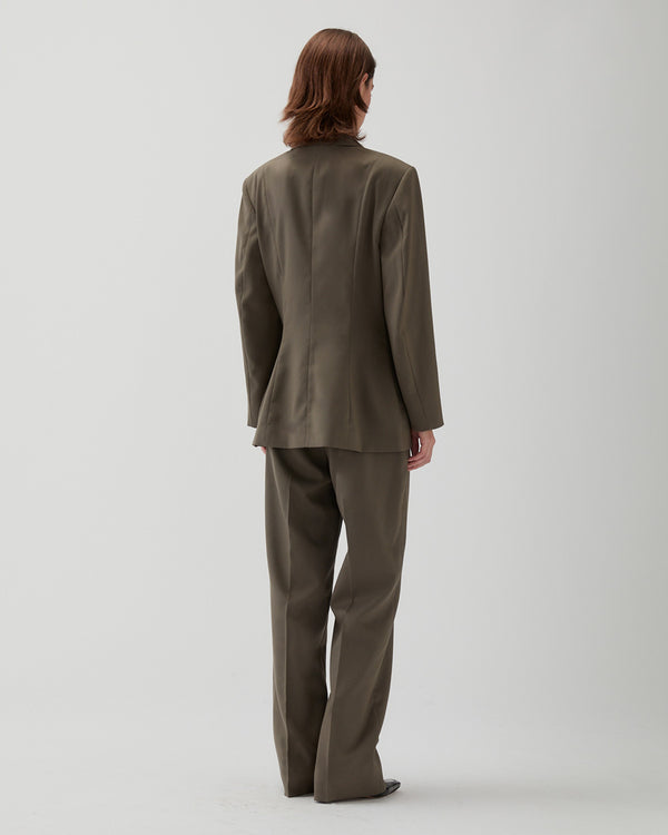 Rejina Pyo Leila Blazer Tencel Blend Grey