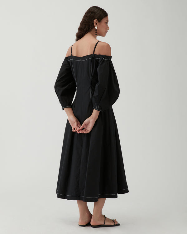 Rejina Pyo Leila Dress Organic Cotton Black