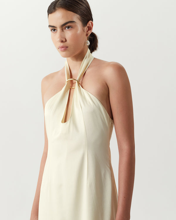 Rejina Pyo Lily Dress Silk Satin Butter