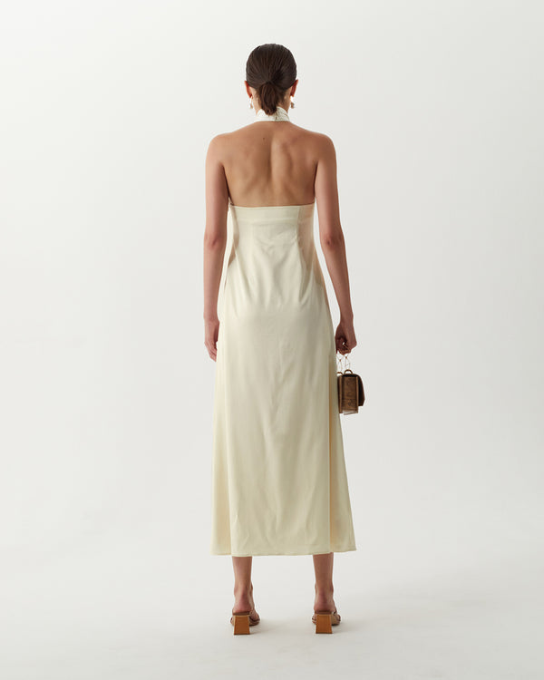 Rejina Pyo Lily Dress Silk Satin Butter