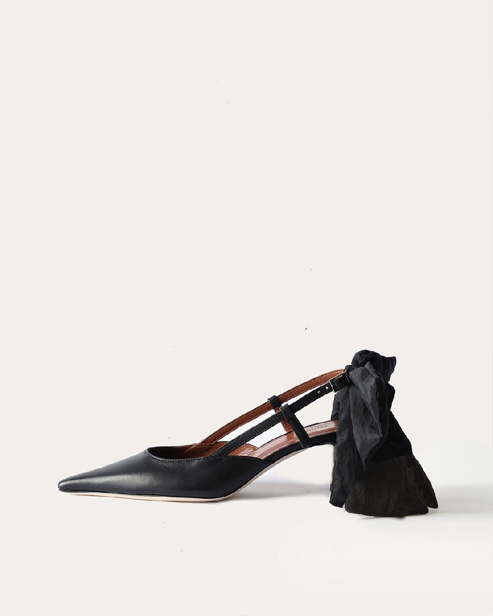 rejina pyo Lou Kitten Heels Leather Black