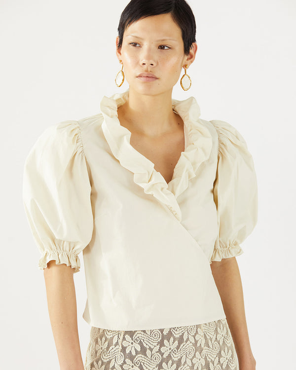Rejina Pyo Luna Blouse Organic Cotton Off-White