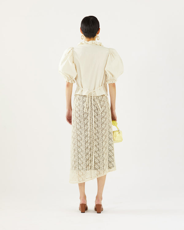 Rejina Pyo Luna Blouse Organic Cotton Off-White