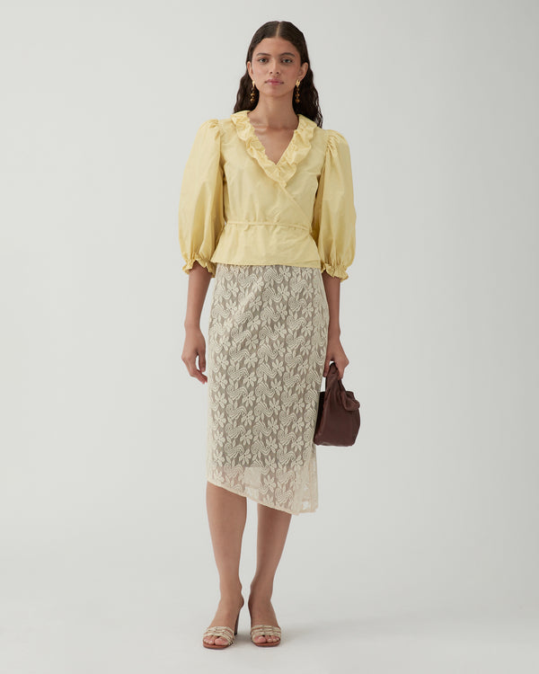 Rejina Pyo Luna Blouse Taffeta Yellow