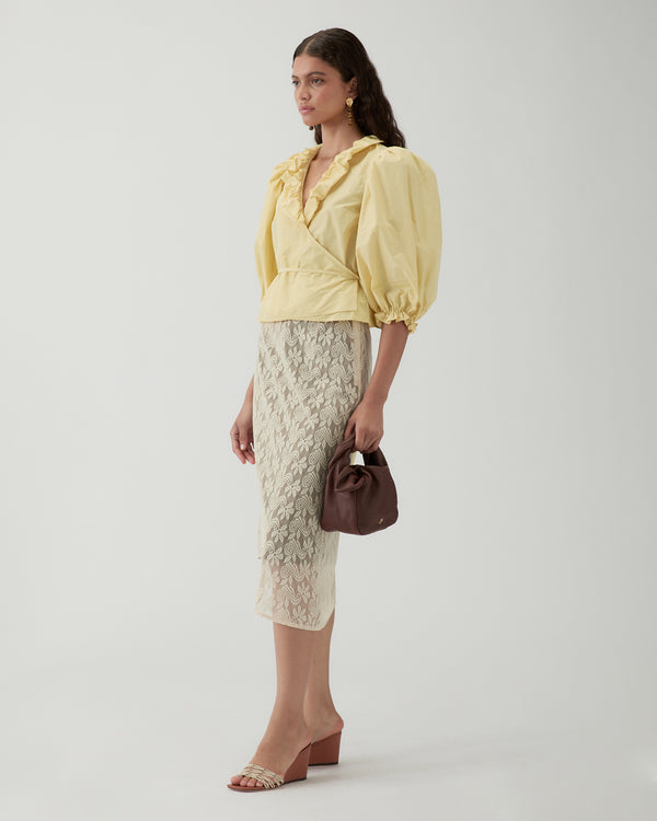 Rejina Pyo Luna Blouse Taffeta Yellow