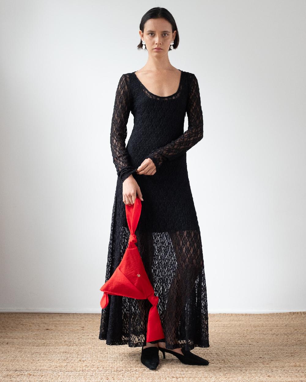 rejina pyo Mila Dress Lace Black