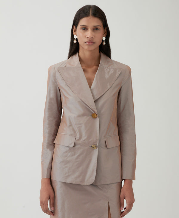 Rejina Pyo Mina Blazer Taffetta Iridescent