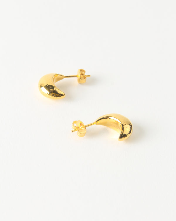 Rejina Pyo Mini Moon Hoops Gold Plated