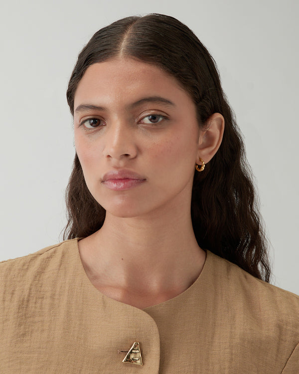 Rejina Pyo Mini Twirl Hoops Gold Plated